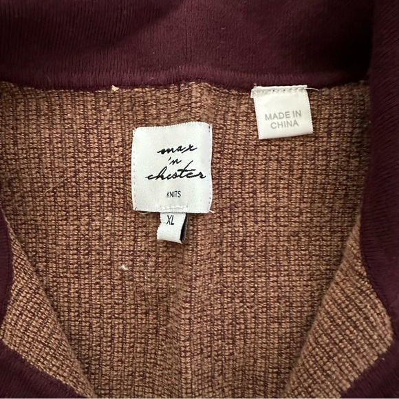 Vintage Max ‘n Chester Retro Knit Sweater Polo XL - Picture 3 of 4